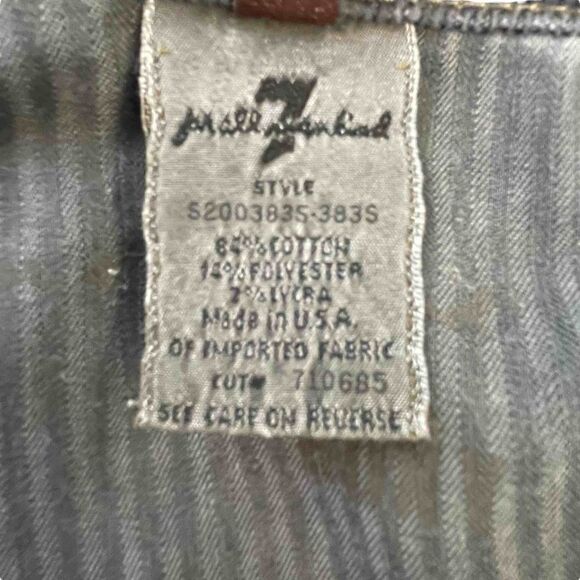 7 for all mankind ~ 5 pocket Grey Corduroy Skirt ~ size 31 - Picture 8 of 10